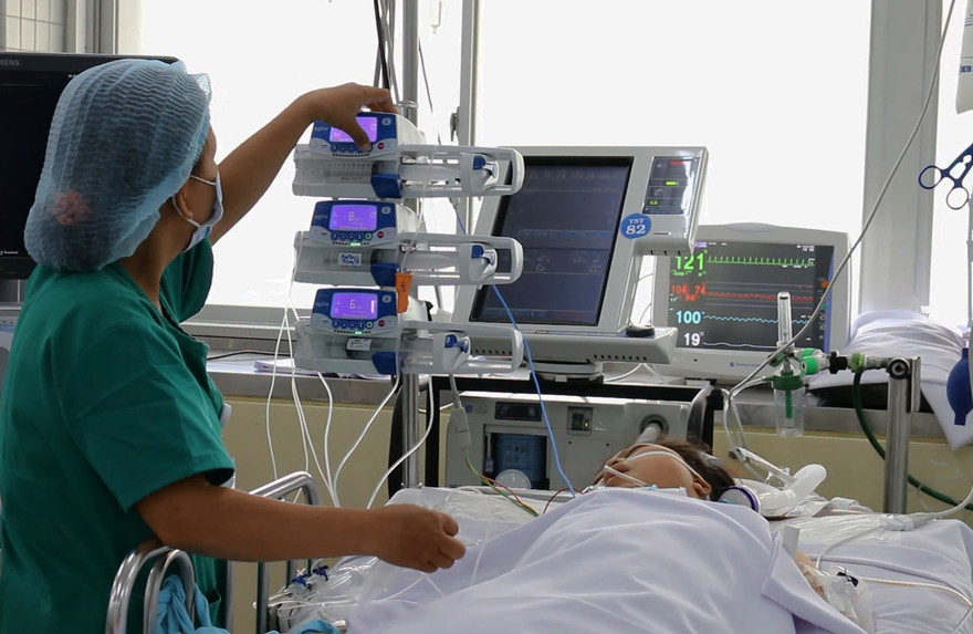 Bệnh nhân đang điều trị tại bệnh viện Chợ Rẫy.