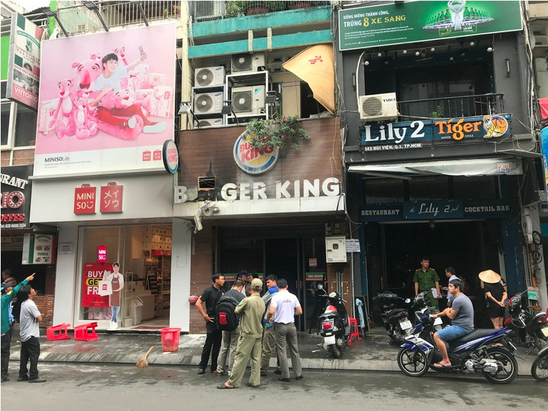 Hiện trường vụ cháy.