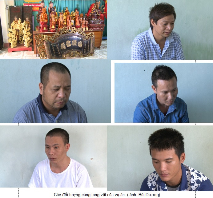 Triệt phá băng nhóm gây ra 21 vụ trộm đồ cổ ở đình, chùa