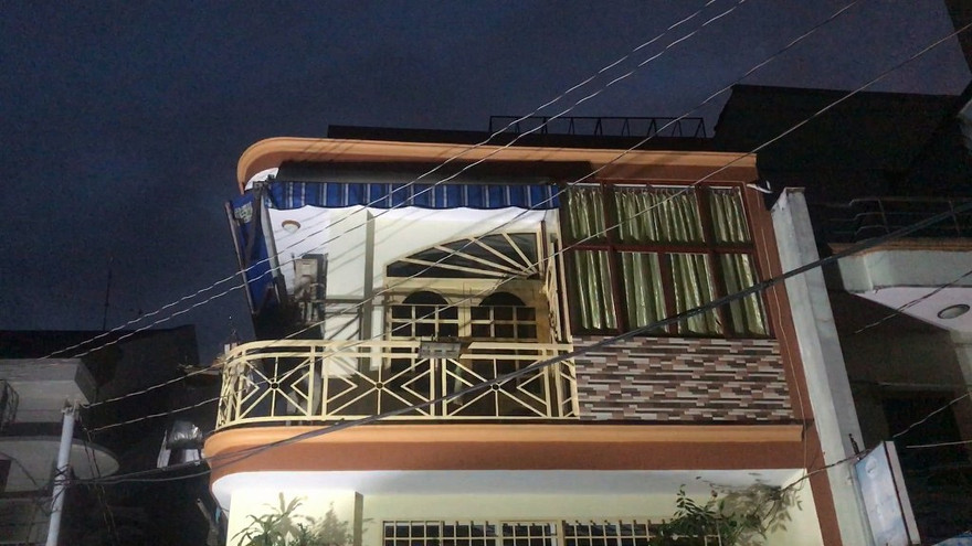 Căn nhà xảy ra vụ cháy.