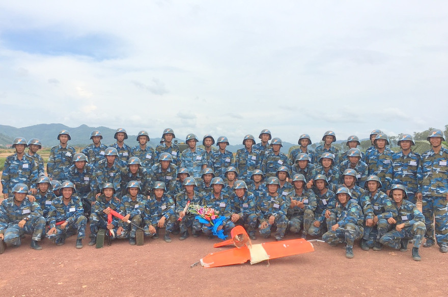 Cán bộ, chiến sĩ Đại đội pháo phòng không 23, Tiểu đoàn 105, Sư đoàn Phòng không 363 tham gia diễn tập