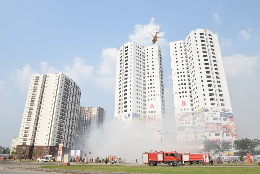 Cuộc diễn tập có sự tham gia của nhiều lực lượng