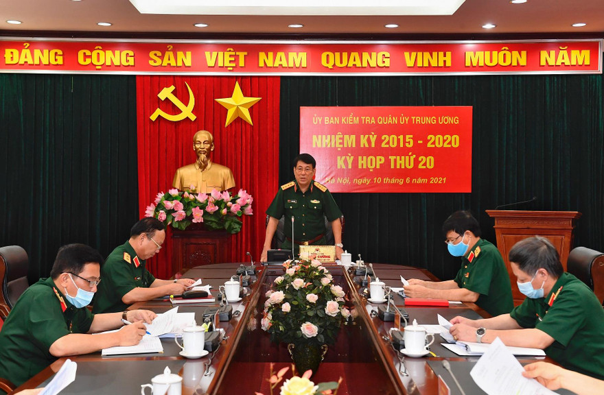 Ảnh: Đại tướng Lương Cường phát biểu tại kỳ họp, sáng 10/6