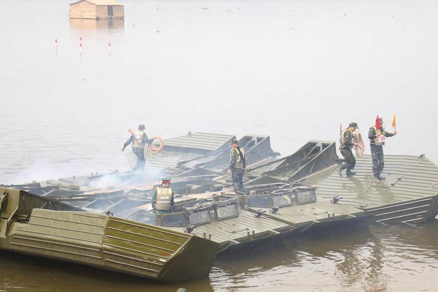 Một nội dung tại Hội thao Công binh toàn quân 2021