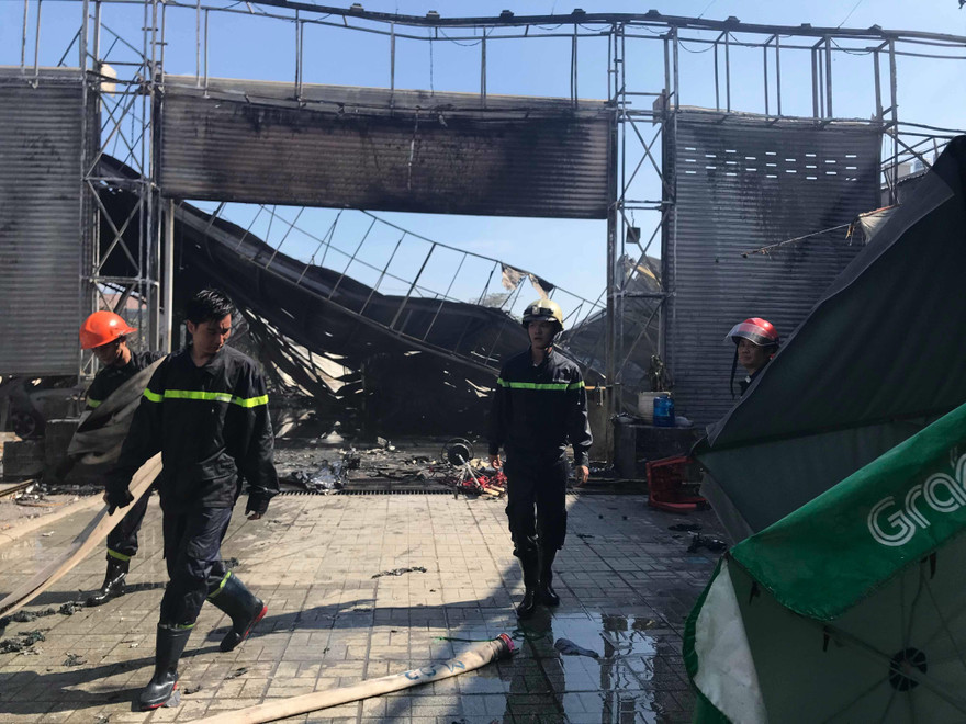 Hiện trường vụ cháy.