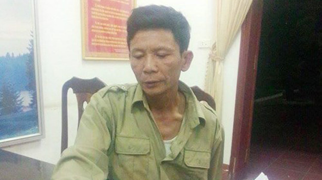 Đối tượng Khính tại cơ quan điều tra