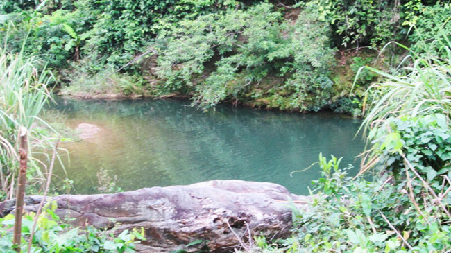 Khu Vực Cối - nơi cán bộ rừng phòng hộ chết đuối. Ảnh: Dân Trí