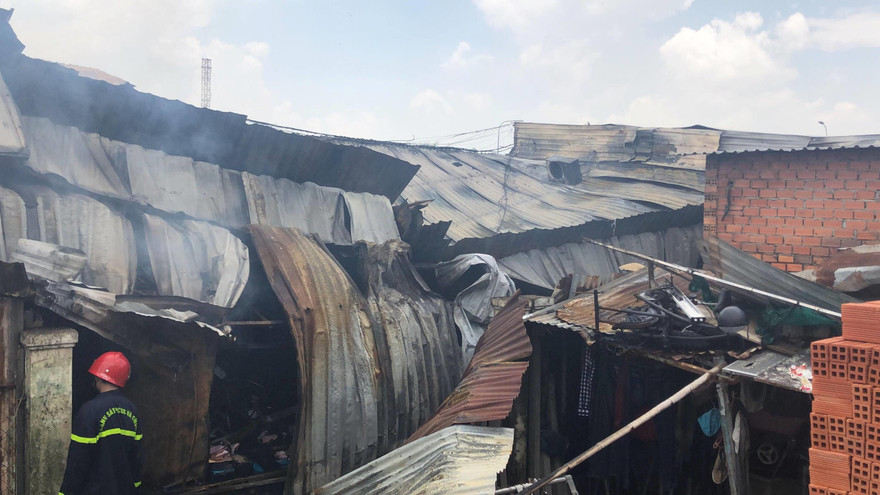 Hiện trường vụ cháy.