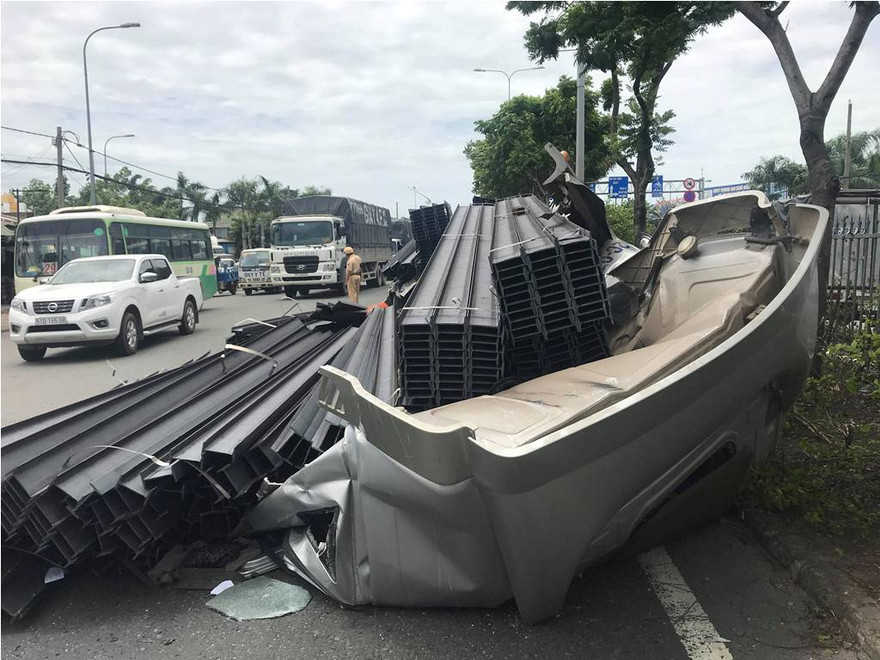 Hiện trường tai nạn.