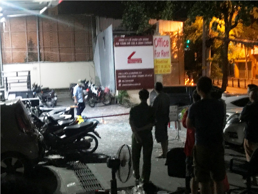 Hiện trường vụ việc.