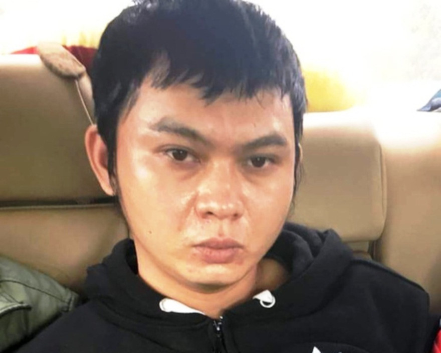 Nghi can Vũ Ngọc Hiếu bị bắt sau khi phi tang thi thể nạn nhân ở Tây Ninh.