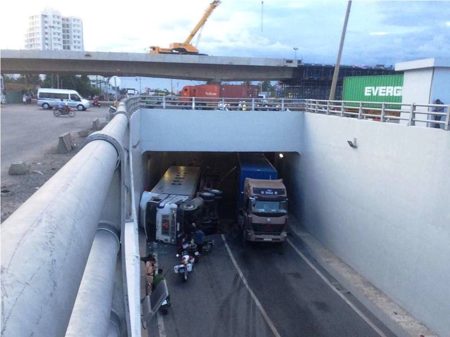 Hiện trường tai nạn.