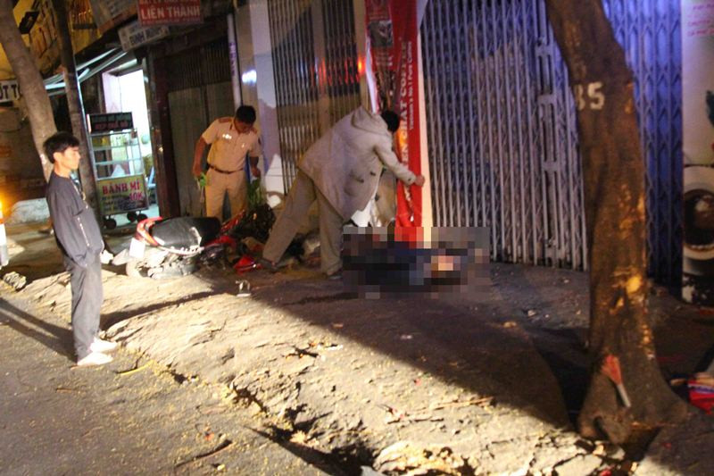 Hiện trường tai nạn.