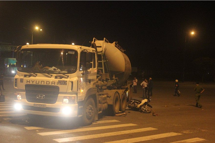 Hiện trường tai nạn.