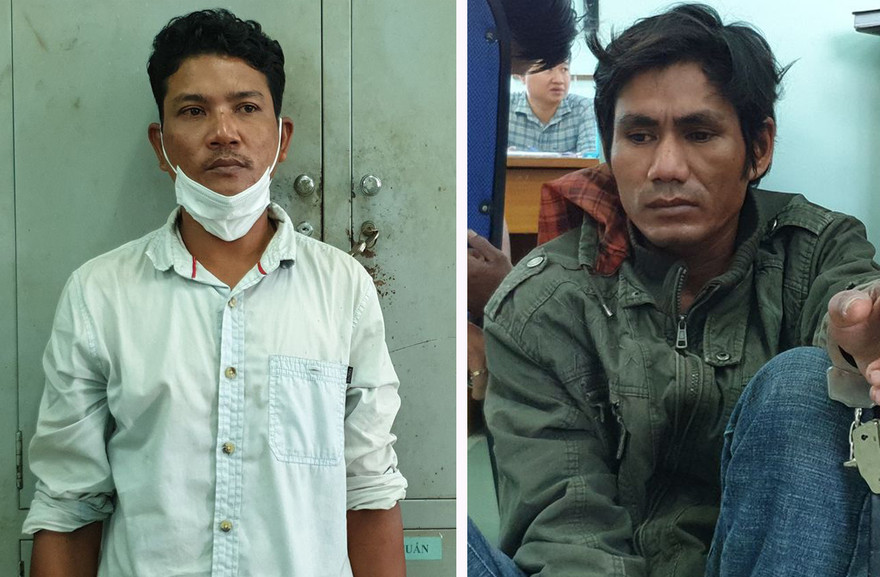 Sơn Quýt và Kim Chol bị bắt sau nhiều ngày lẩn trốn.