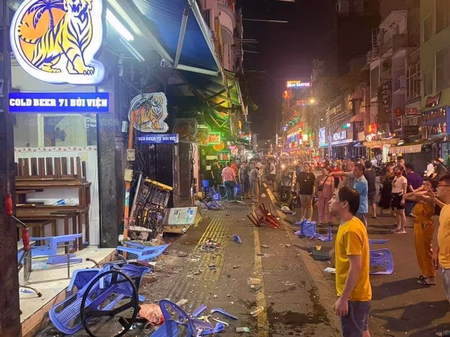Hiện trường vụ việc.