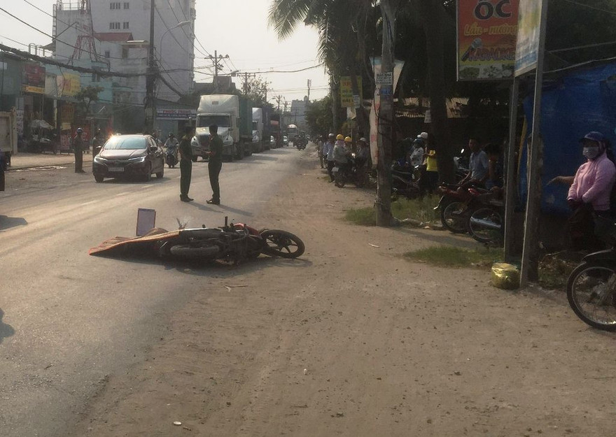 Hiện trường tai nạn.