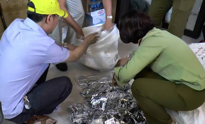 Lực lượng chức năng kiểm tra cơ sở số 45, ngõ 9 Hoàng Cầu (Đống Đa, Hà Nội).