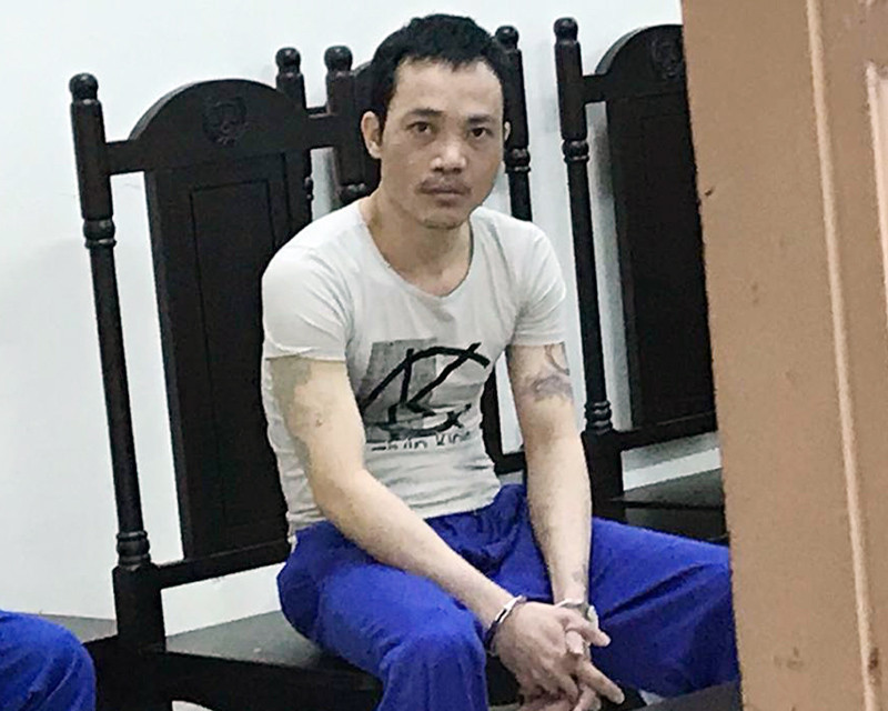 Thọ sứt tại phiên tòa sáng 8/5. Ảnh: Nguyễn Hoàn