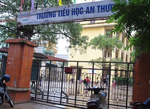 Trụ sở Trường tiểu học An Thượng A. Ảnh: Thanh Hà.