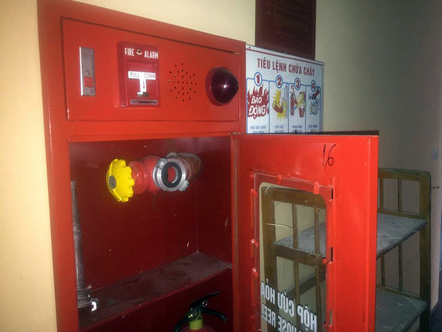 Hộp cứu hỏa 'trống không' ở chung cư bị chuyển hồ sơ điều tra