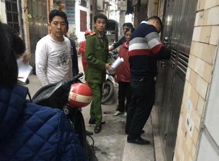 Công an tới hiện trường