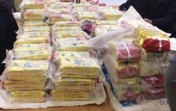 Tang vật công an thu giữ. 