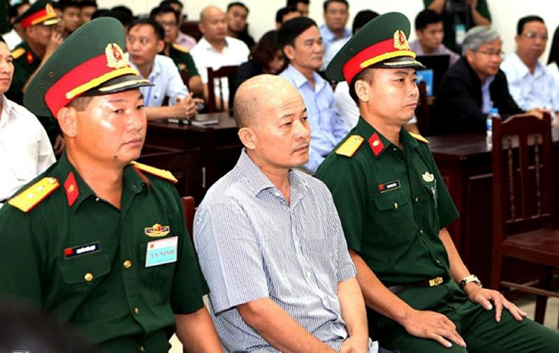 Đinh Ngọc Hệ tại phiên xét xử sơ thẩm.