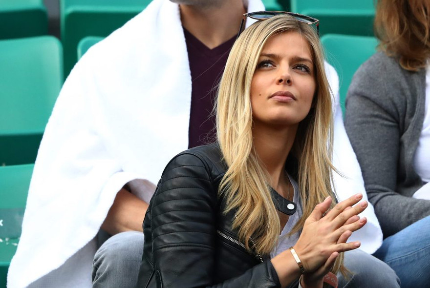 Mỹ nhân Canada trên khán đài Wimbledon.