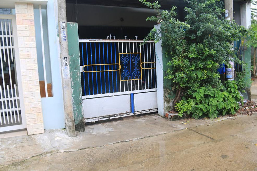 Căn nhà nơi vợ chồng ông Nhân gặp nạn. 