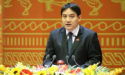 Đồng chí Nguyễn Đắc Vinh, Ủy viên dự khuyết Trung ương Đảng, Bí thư Thứ nhất Trung ương Đoàn Thanh niên Cộng sản Hồ Chí Minh.