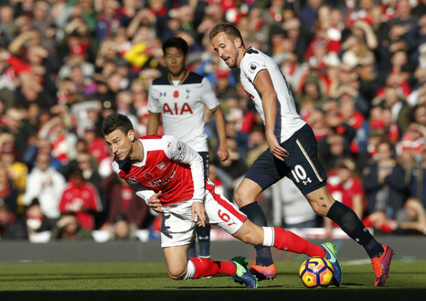 Trận derby Bắc London bất phân thắng bại.