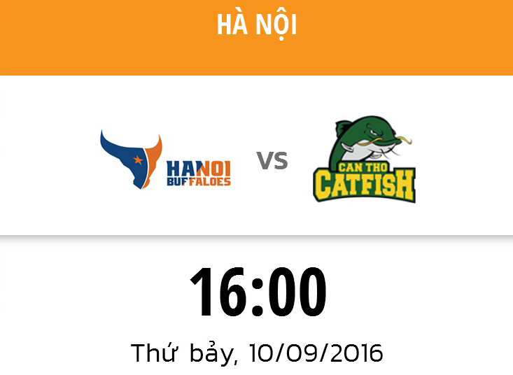 [VBA 2016] HN Buffaloes thua sốc CT Catfish
