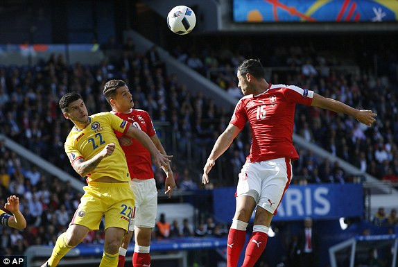 Romania và Thụy Sĩ đọ sức tại lượt trận thứ 2 bảng A. 