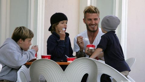 David Beckham luôn tuân thủ chế độ ăn mà mình đã đặt ra.