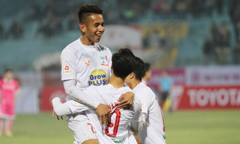 Hoàng Anh Gia Lai khởi đầu tưng bừng tại Toyota V-League 2016. Ảnh: Lâm Thỏa