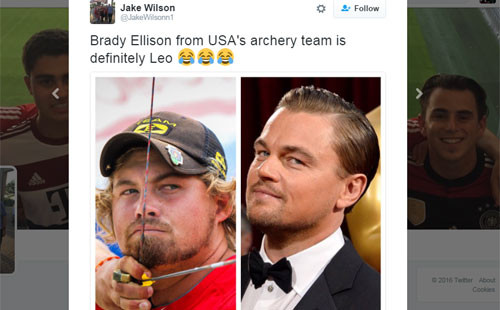 "Brady Ellison ở đội bắn cung Mỹ chắc chắn là Leo", một người quả quyết. 