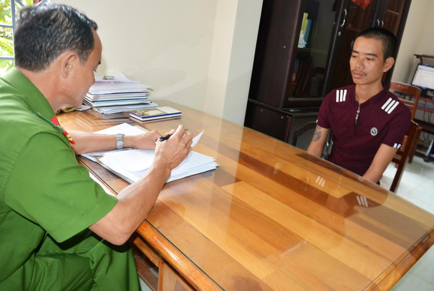 Nguyễn Anh Huyện tại cơ quan điều tra