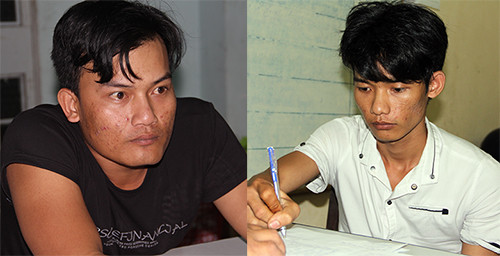 Hai nghi phạm bị bắt. 