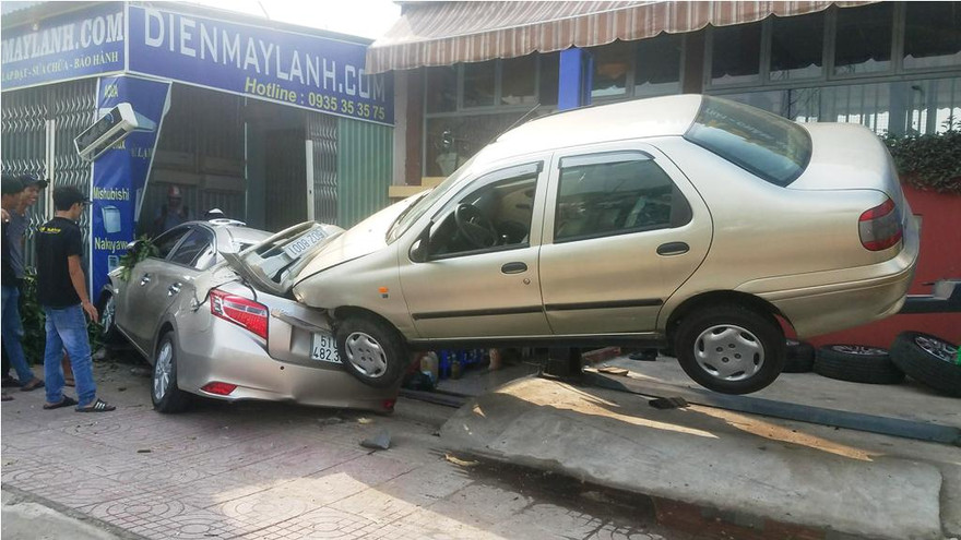 Hiện trường tai nạn.