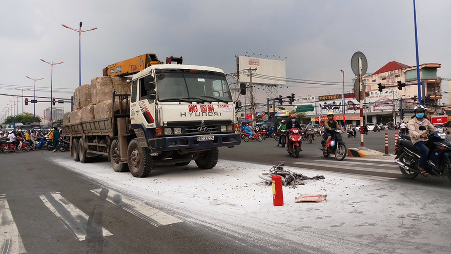 Hiện trường tai nạn.