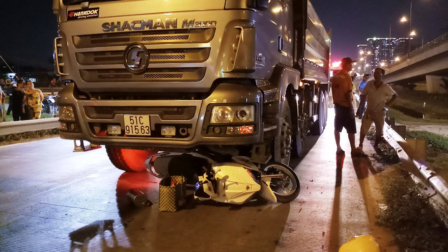 Hiện trường tai nạn.