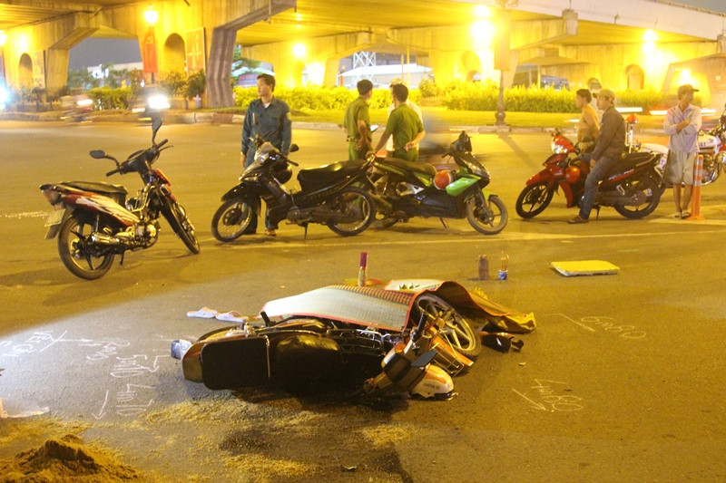 Hiện trường tai nạn.