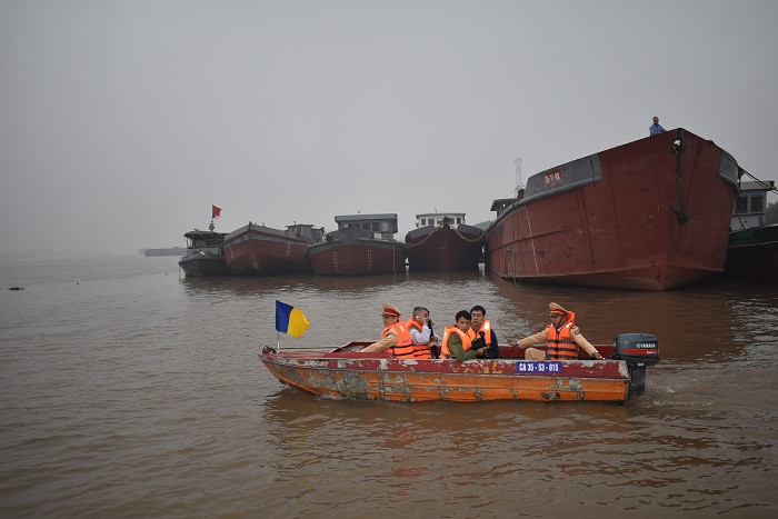 Lực lượng Cảnh sát giao thông tuần tra kiểm soát.