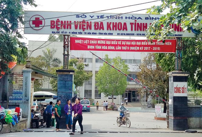Bệnh viện đa khoa tỉnh Hòa Bình.