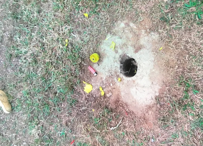 Hiện trường vụ việc.