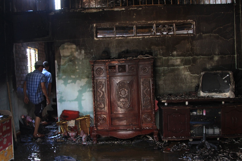 Hiện trường vụ cháy.