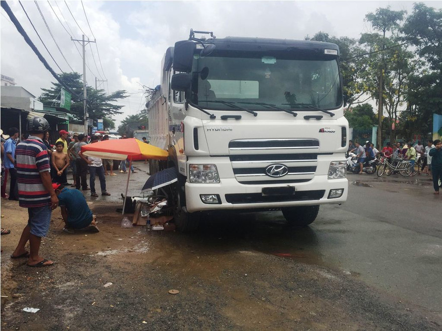 Hiện trường tai nạn.