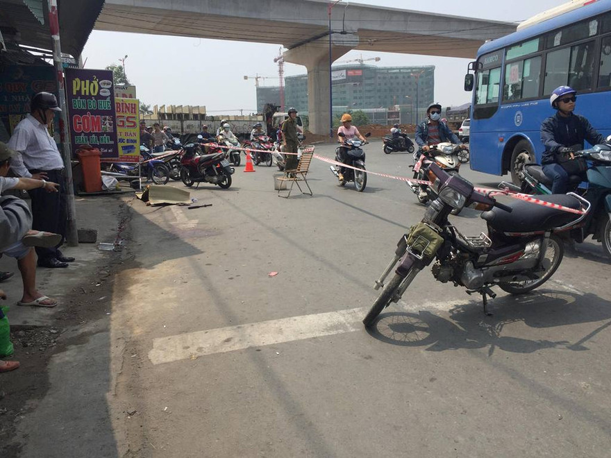 Hiện trường vụ việc.