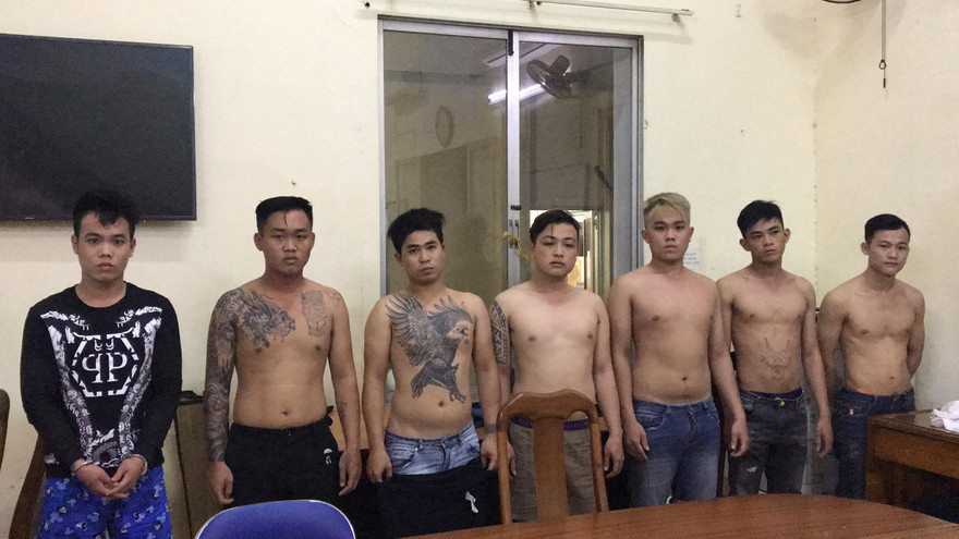 Băng giang hồ bị bắt sau nhiều ngày gây án.